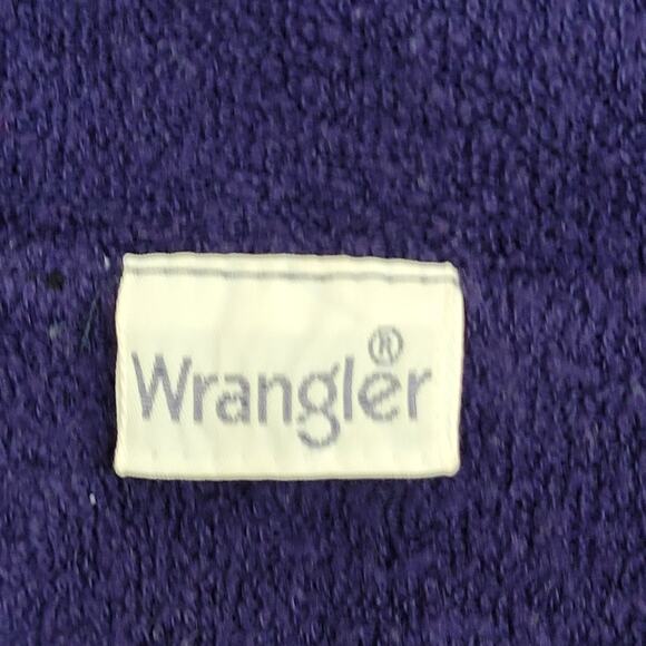 Vintage 80s Wrangler Terry Jacket M/L 23x26 Blue Yellow RARE Baggy - Picture 5 of 11